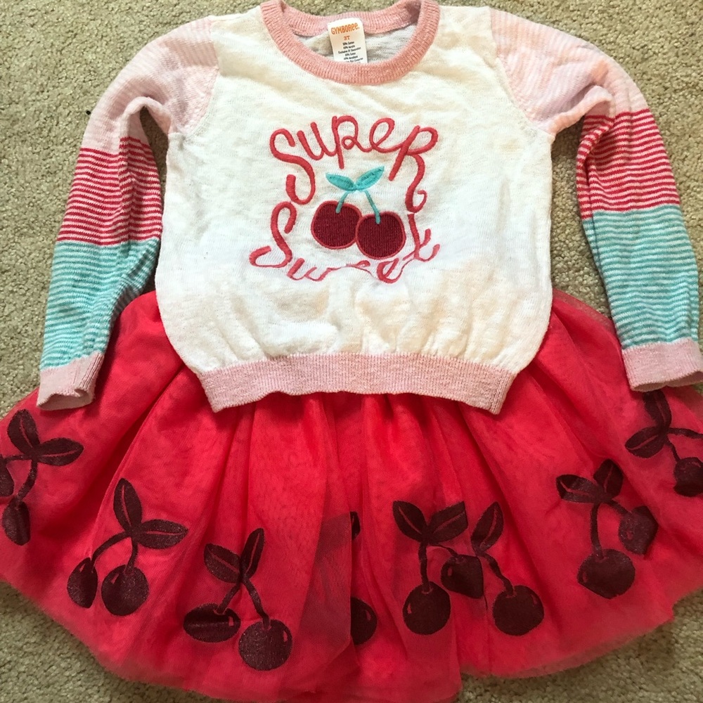 Gymboree Toddler Girl Sweater/Tutu Sz 3t